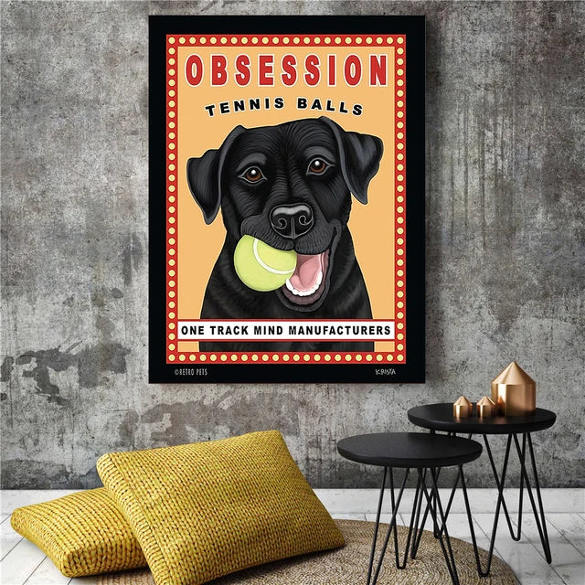 Impressions d’art mural de biscuit de chien vintage
