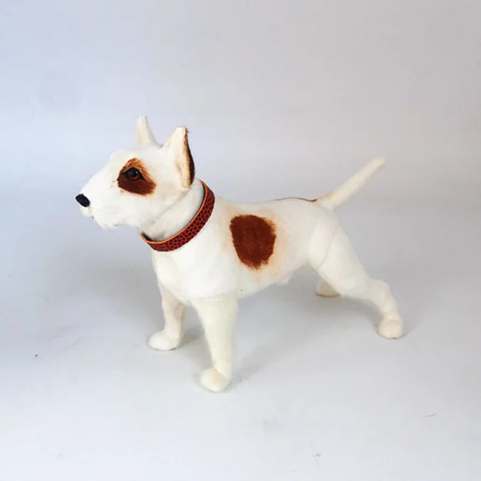 Plush Standing Bull Terrier Sculpture