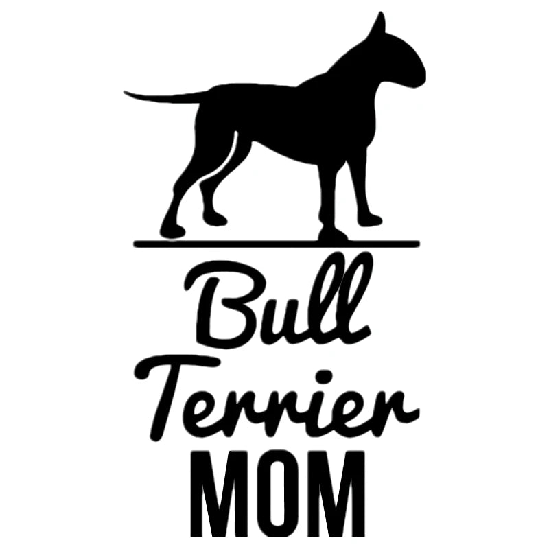 Bull Terrier Mom Car Sticker