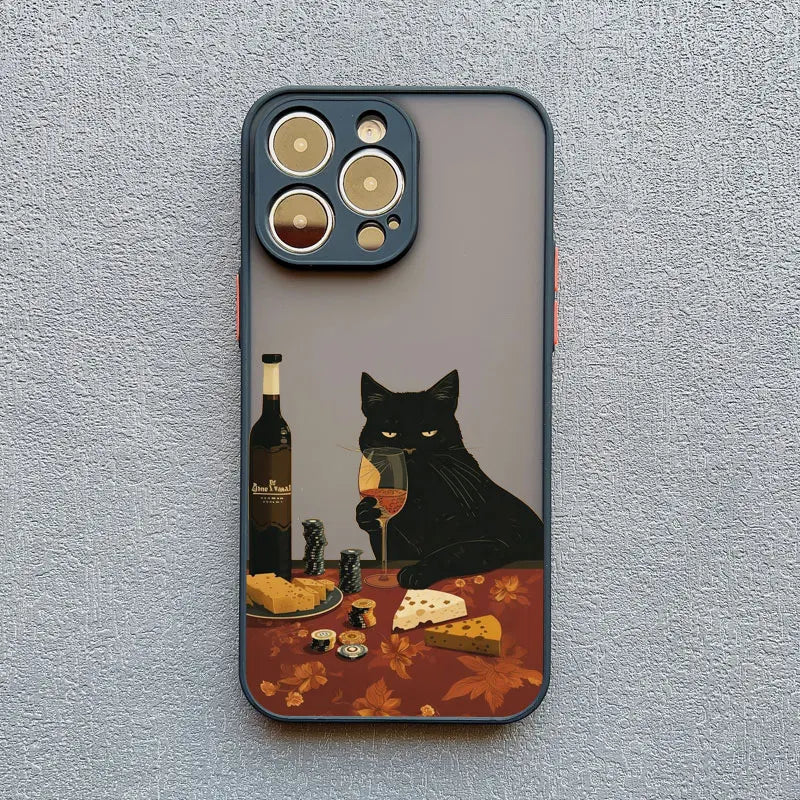 Vida cotidiana del gato divertido Funda y vinilo para iPhone