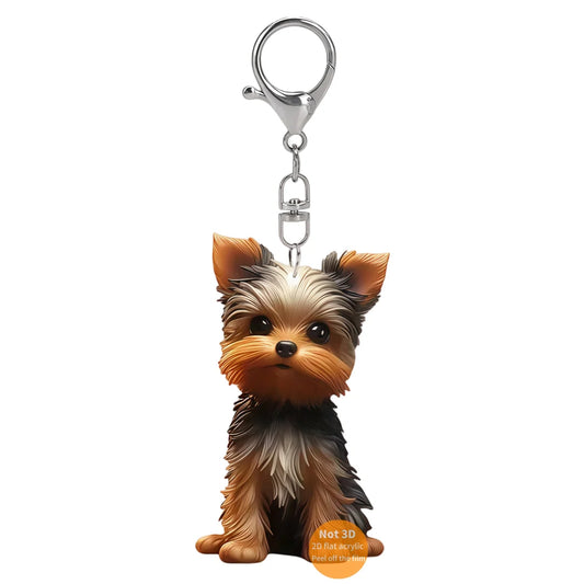 Porte-clés de luxe Yorkshire Terrier