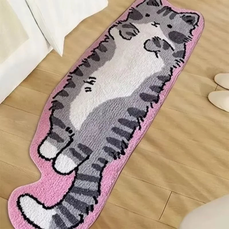 Cat Long Carpet Fluffy Bedside