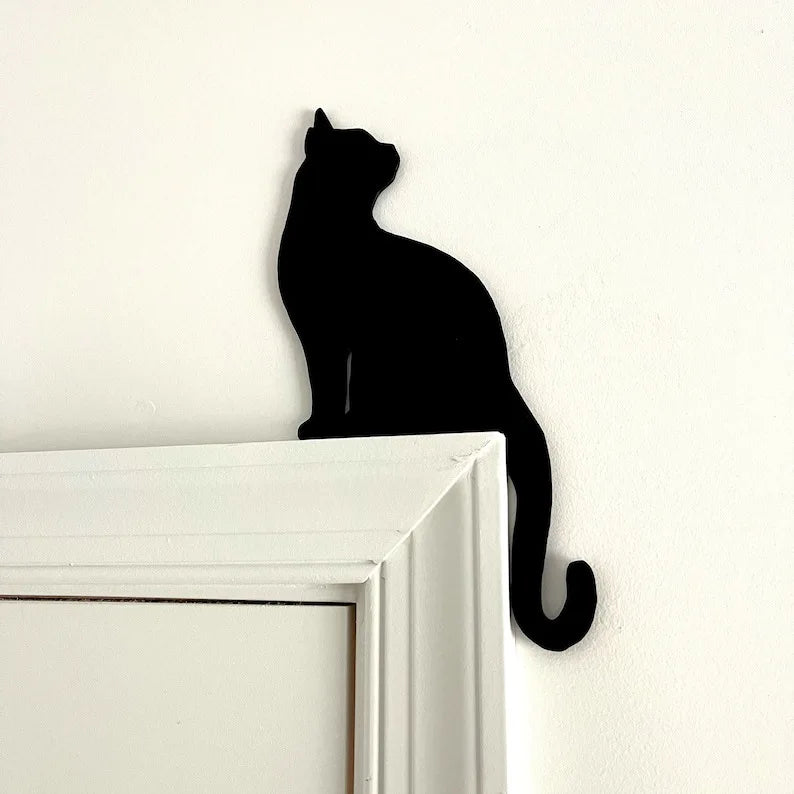 Cat Door Corner Wall Decor