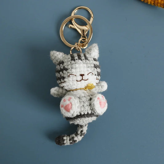 Porte-clés chaton au crochet