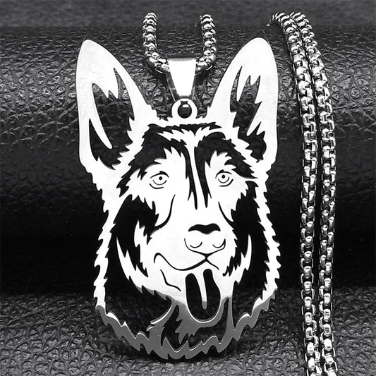 German Shepherd Dog Pendant Necklace