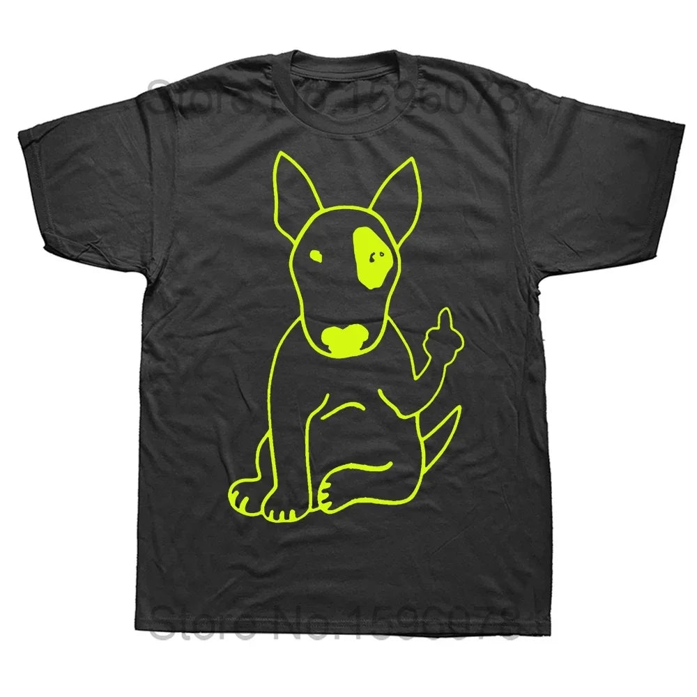 Minimalist Bull Terrier Outline T-Shirt
