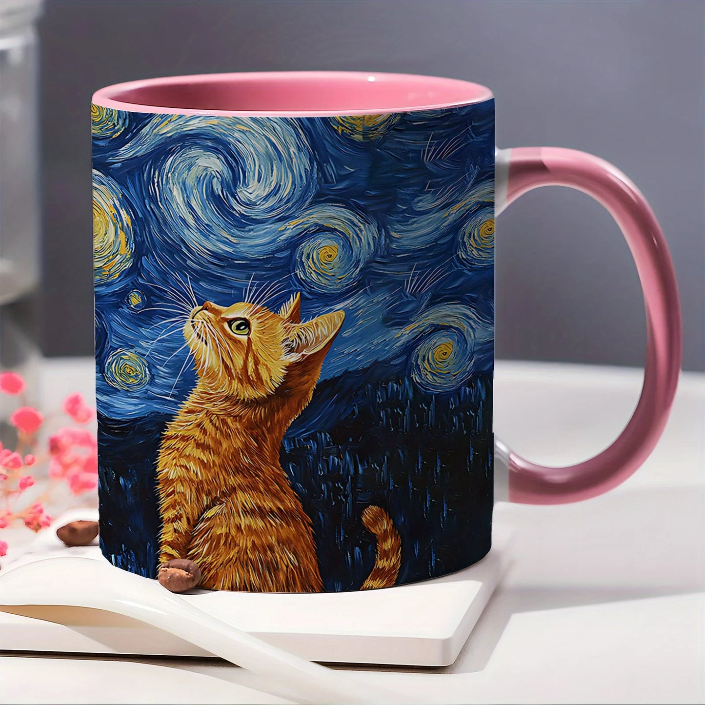Tasse d’art Chat Van Gogh