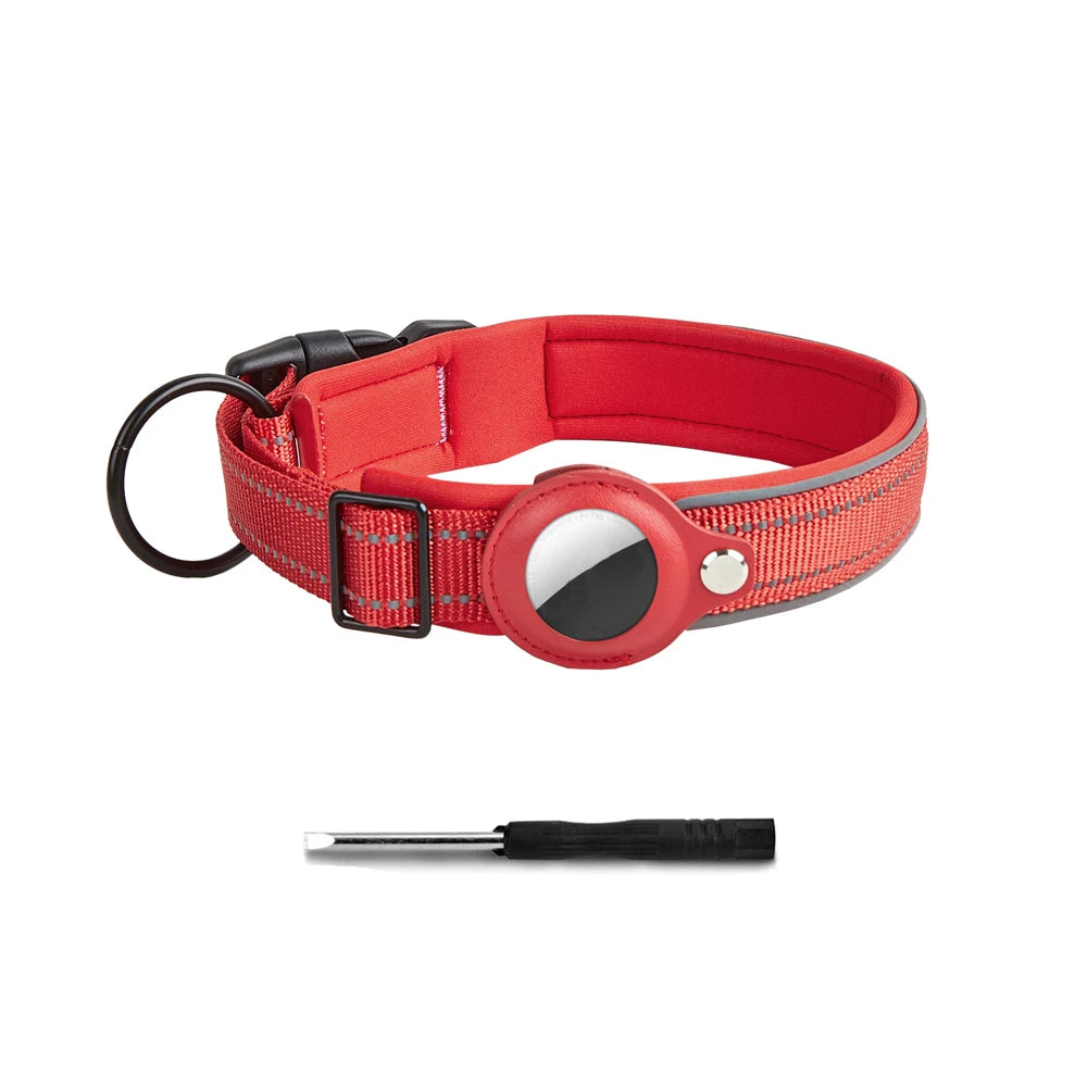 Collare per cani riflettente con supporto AirTag