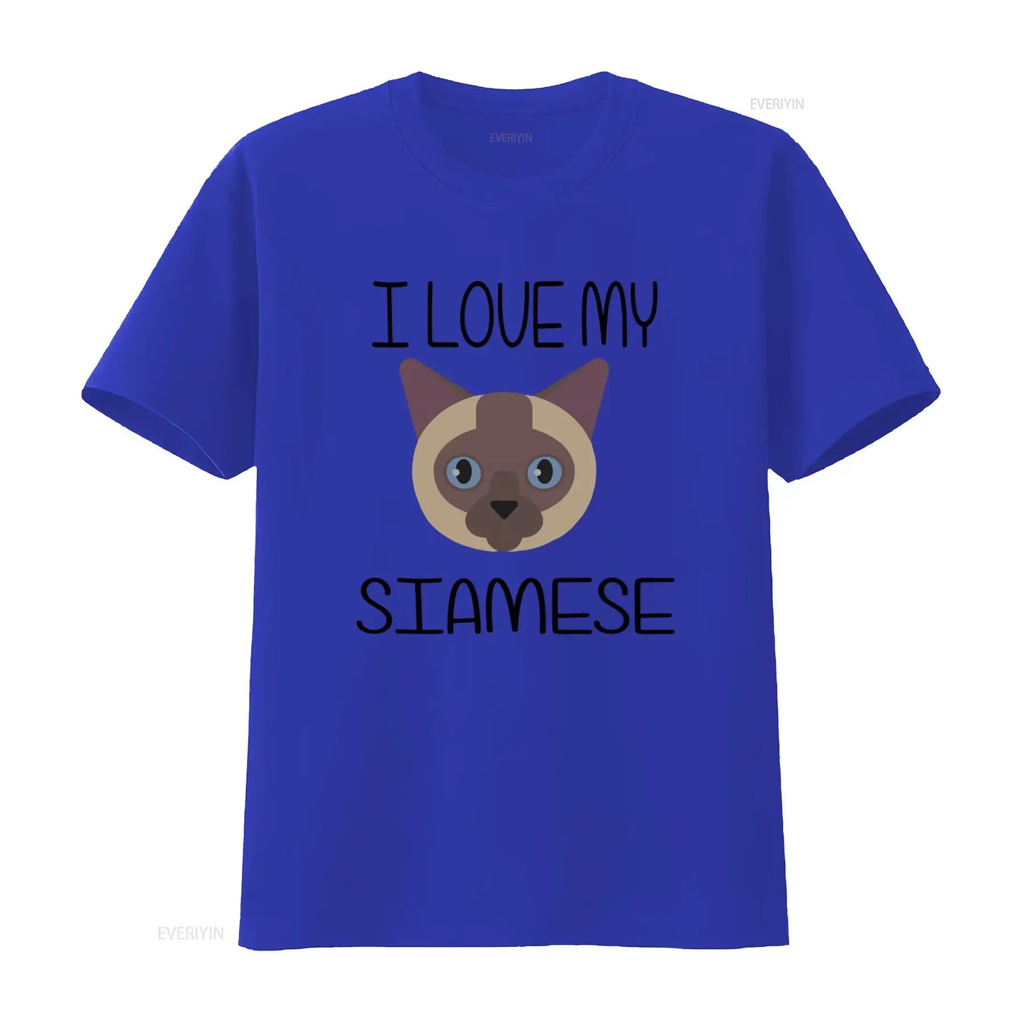 Ich liebe mein siamesisches Katzen-T-Shirt