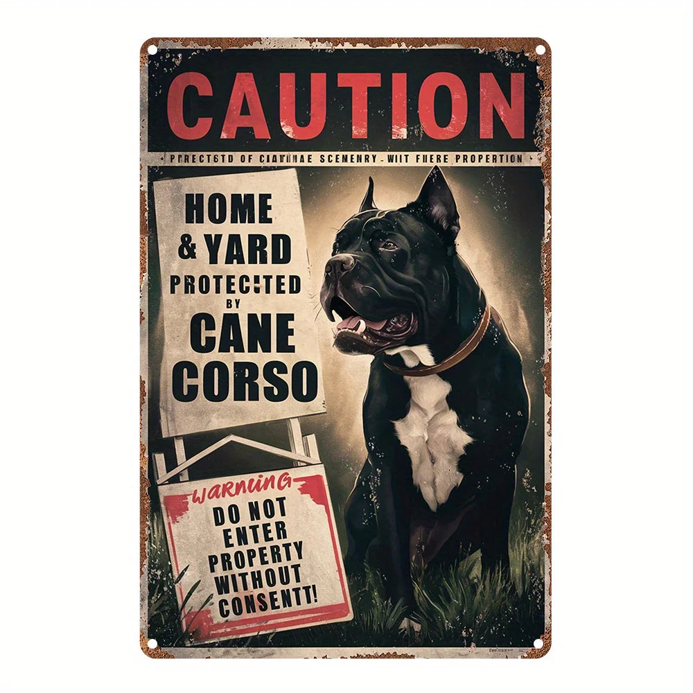 Cane Corso Caution Home Protection