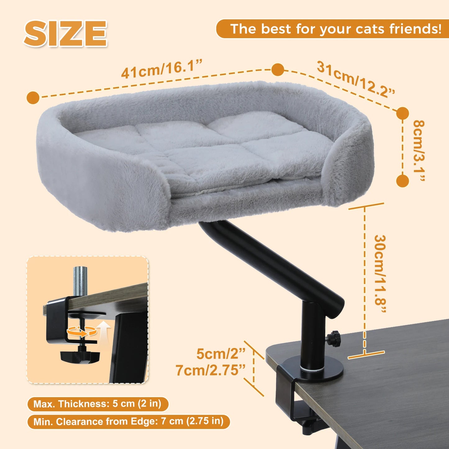 Cama de mesa para gato
