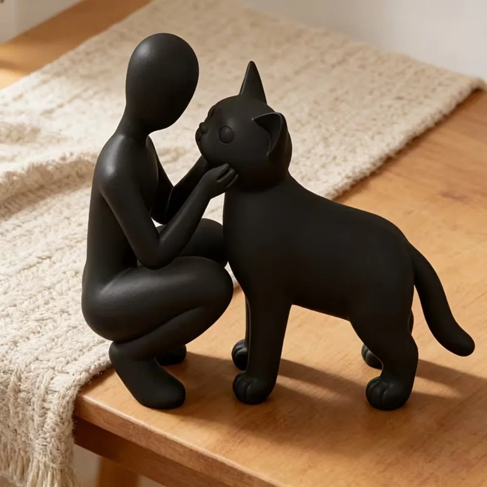 Statues of Owners and Cats