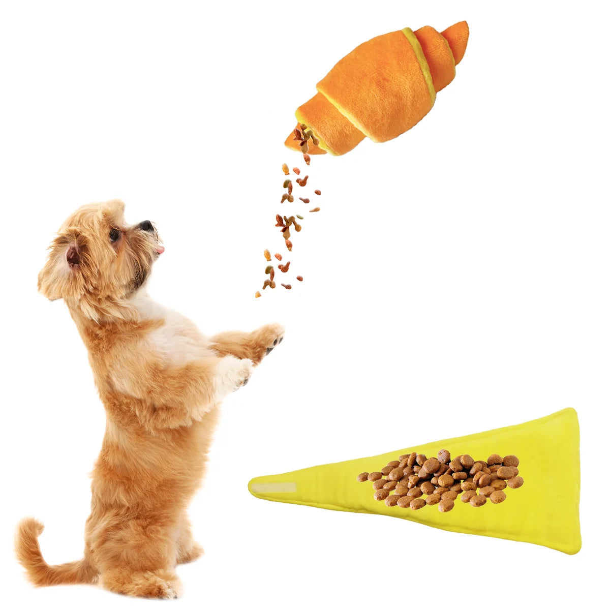 Interactive Croissant Snuffle Toy