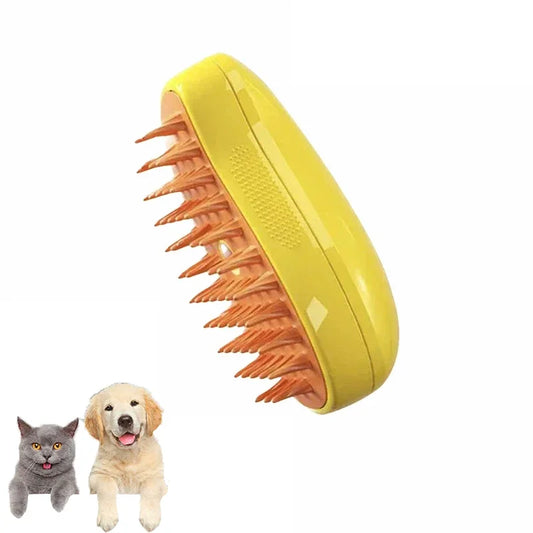 3-in-1 Pet Grooming Brush with Electric Spray