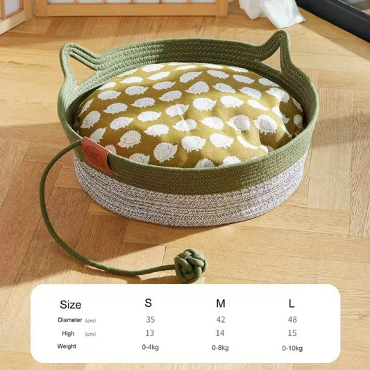 Kitten Basket Cotton Bed