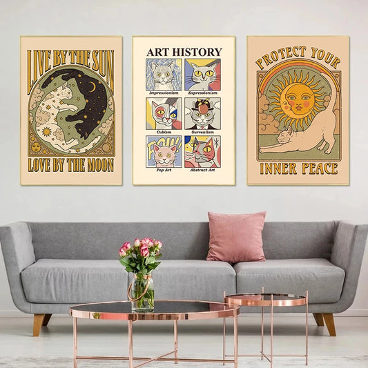 Cat Vintage Poster Tarot