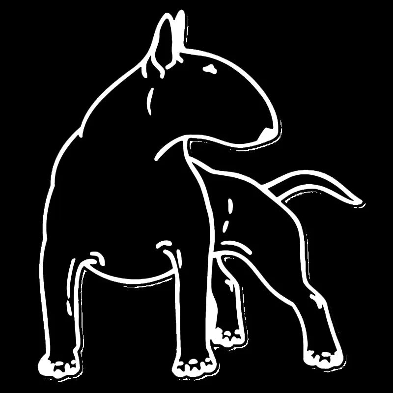 Bull Terrier Dog Styling Car Sticker