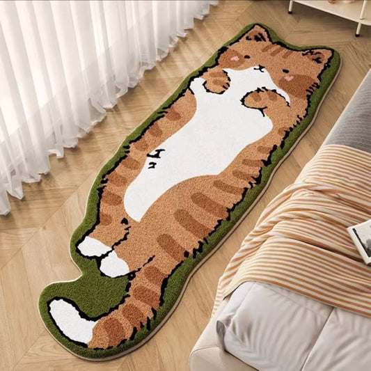 Cat Long Carpet Fluffy Bedside