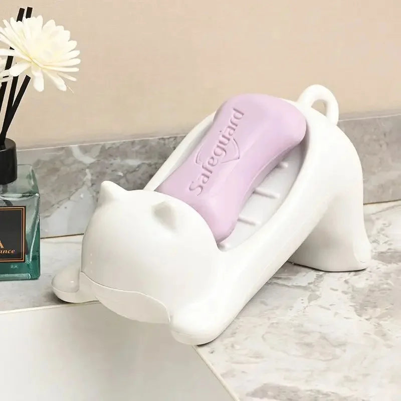 Cute Cartoon Cat Soap Dish