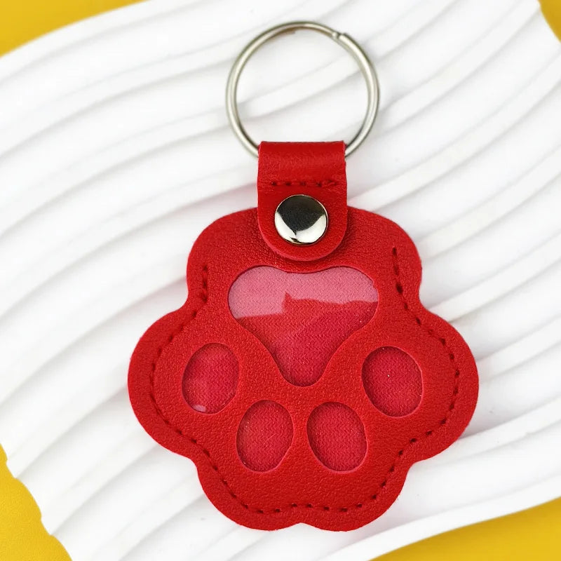 Porte-clés souvenir de cheveux de patte d’animal de compagnie