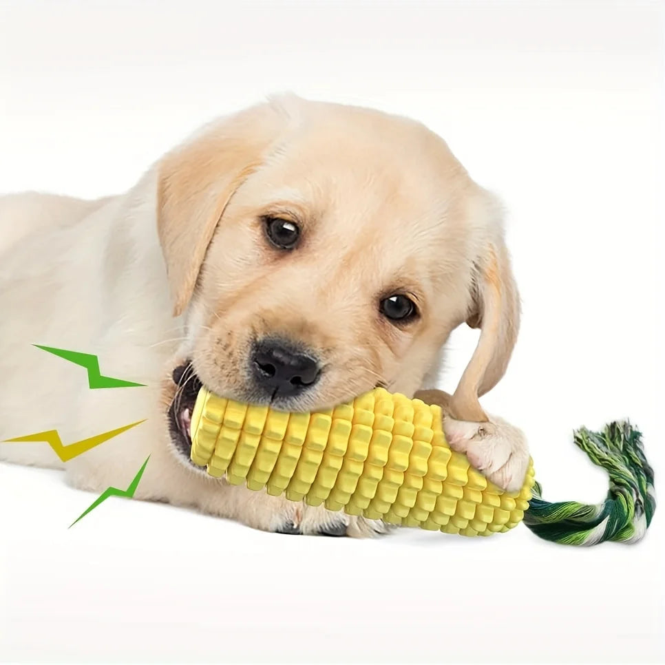 Corn Cob Squeaky Dog Chew Toy