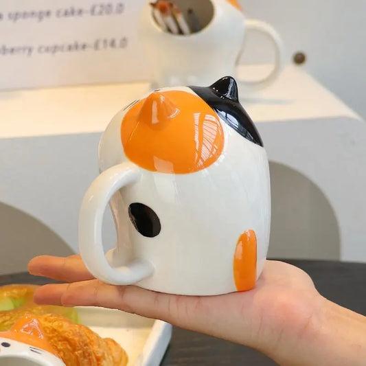 Big Mouth Cat Ceramic Decor
