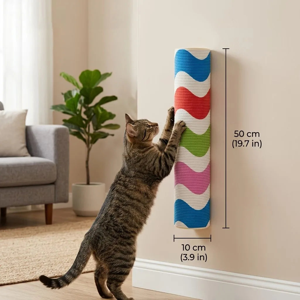 Griffoir mural autocollant pour chat