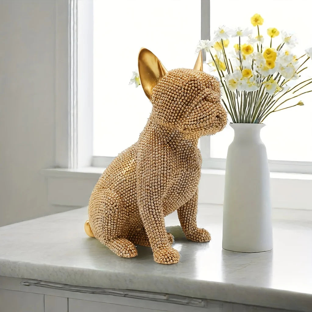 French Bulldog Crystal Sculpture