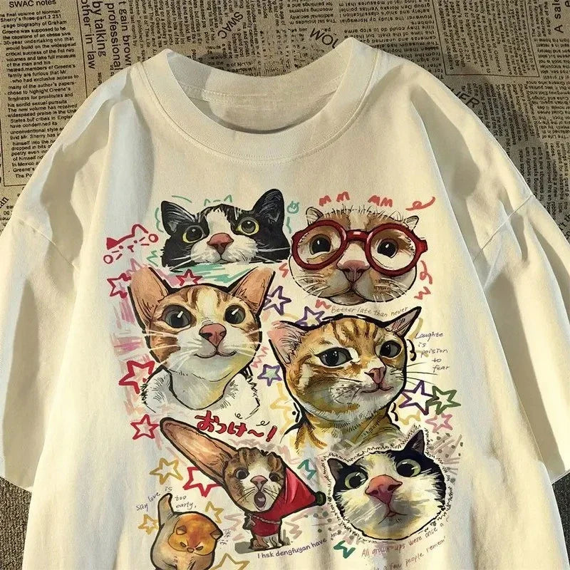 Retro Fun Cat T-Shirt