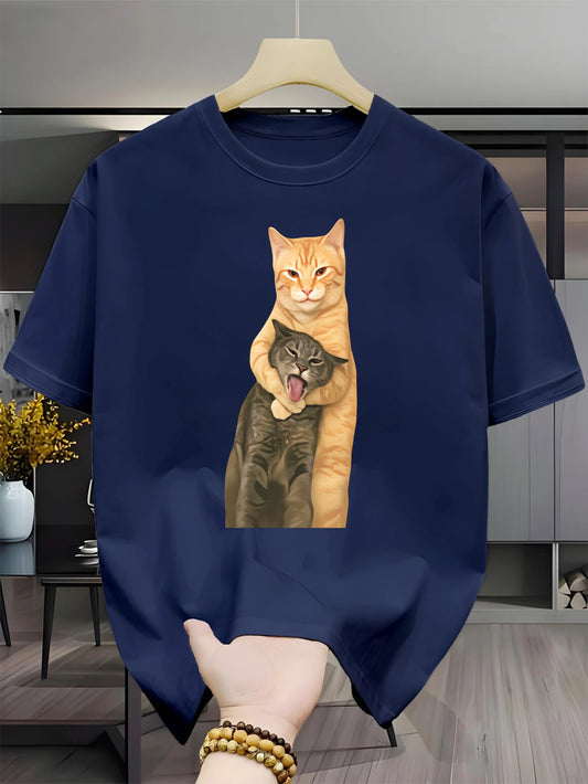 Camiseta de algodón para amantes de los gatos