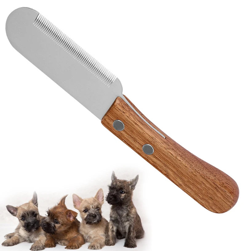 Wooden Handle Pet Grooming Comb
