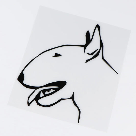 Car Sticker Bull Terrier Cartoon