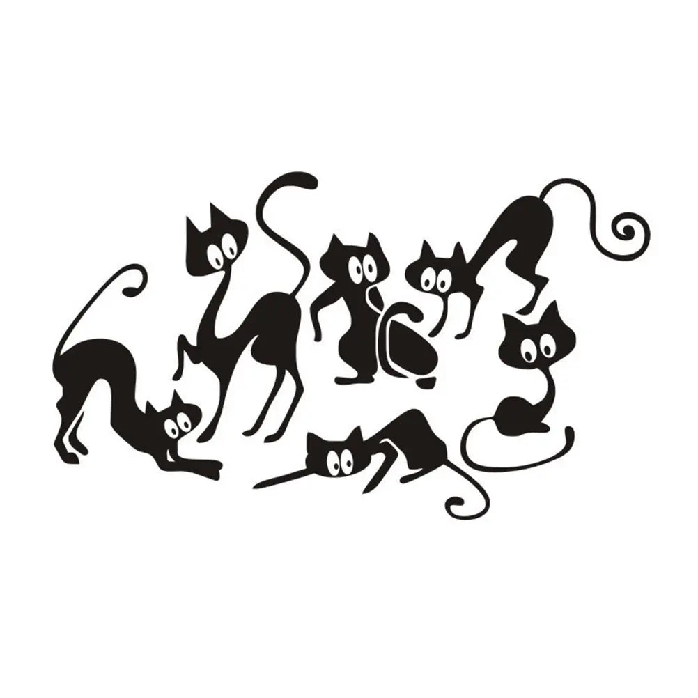 Cats Funny Wall Sticker