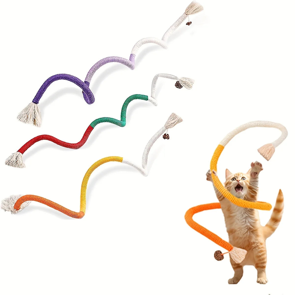 3PCS Cat Chew Rope Toys