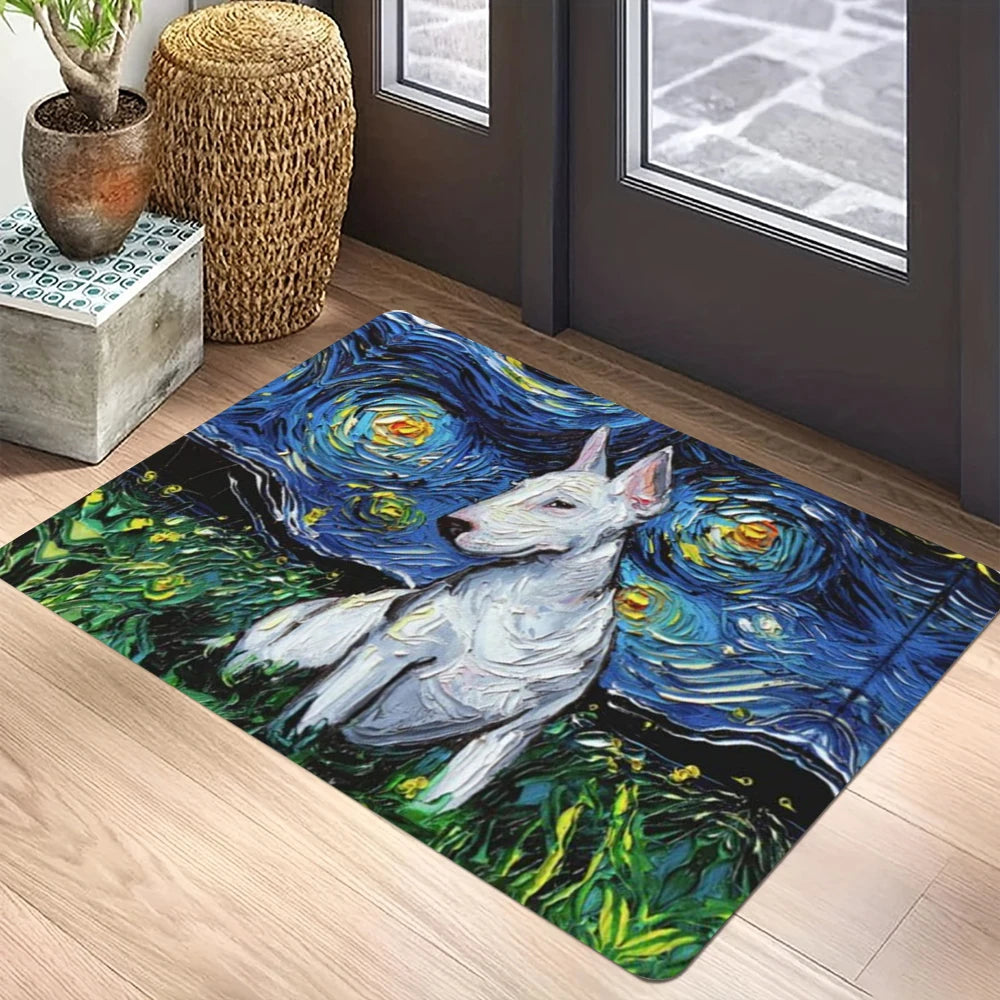 Bullterrier-Willkommens-Bodenmatte