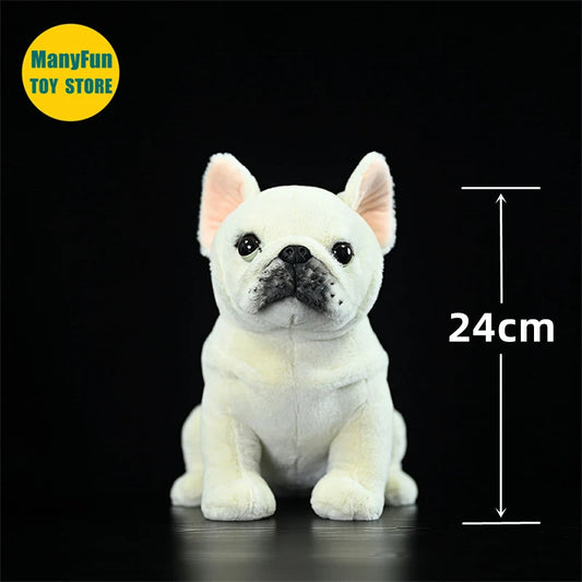 White French Bulldog Plush Toy