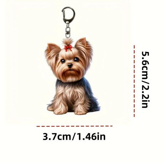 Porte-clés 3D Yorkshire Terrier