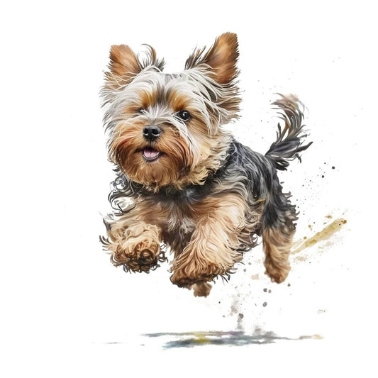 Yorkshire Terrier Spirited Motion Decal