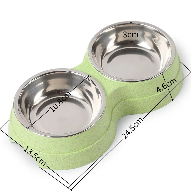 Double Pet Bowls for Food