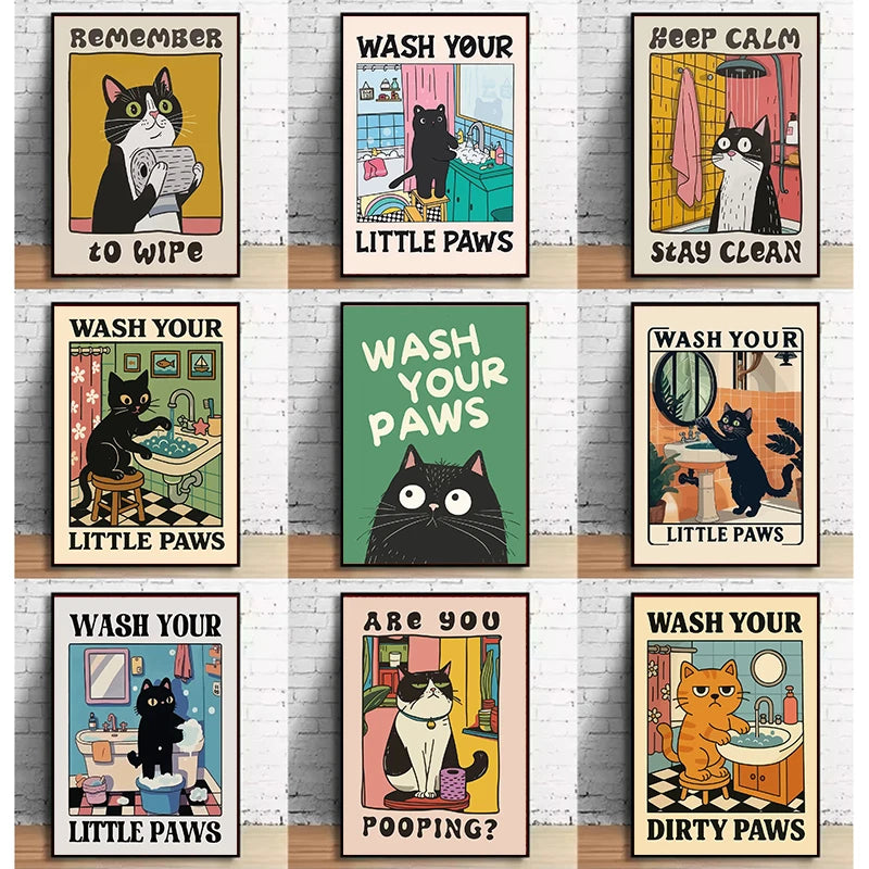 Cat Theme Decor Wall Art