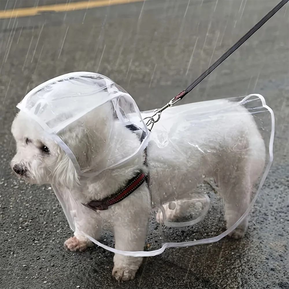Aqua Shield Clear Dog Raincoat