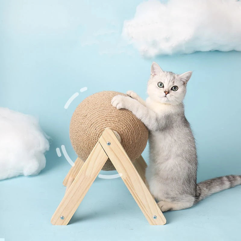 Cat Scratching Sisal Ball Toy