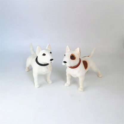 Plush Standing Bull Terrier Sculpture