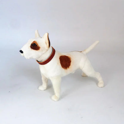 Plush Standing Bull Terrier Sculpture