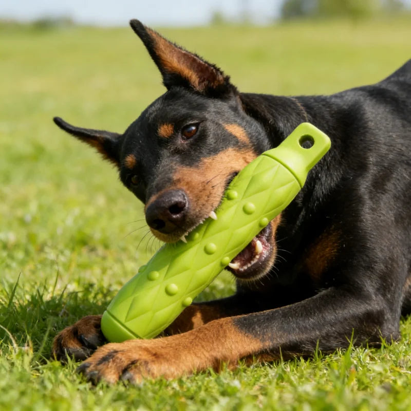 Giocattolo da masticare per cani in gomma strutturata resistente