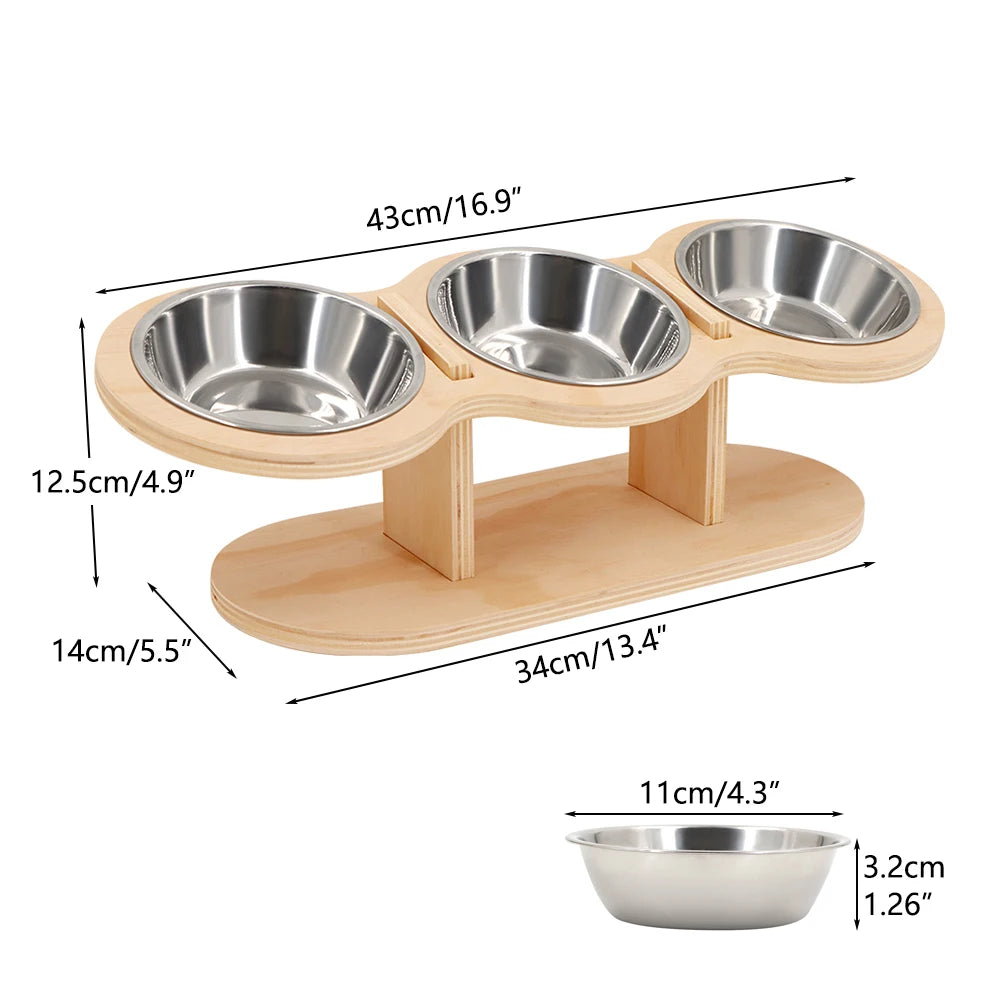 Cat 3 Bowls in 1 Feeding & Watering