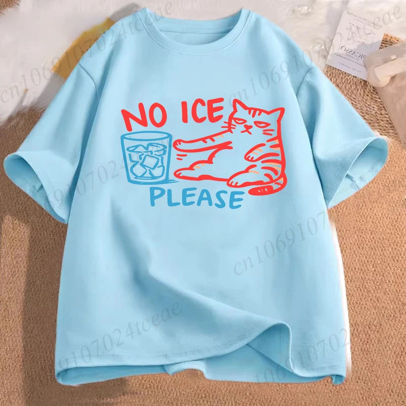 No Ice Please Cat Shirt