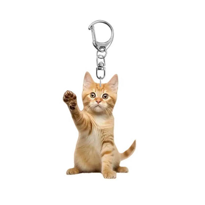 Porte-clés 3D joli chat