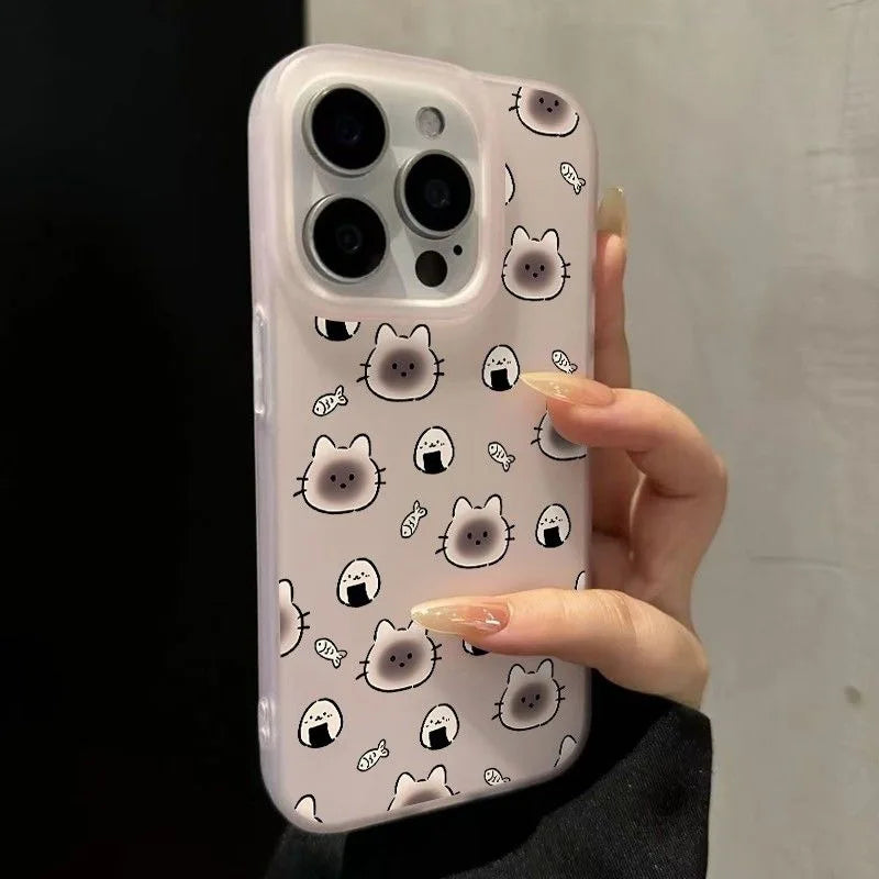Creative Cute Siamese iPhone Case