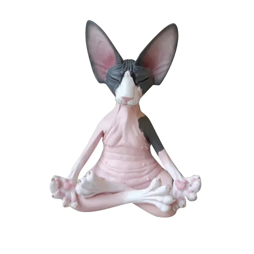 Sphynx Cat Art Sculptures Decor